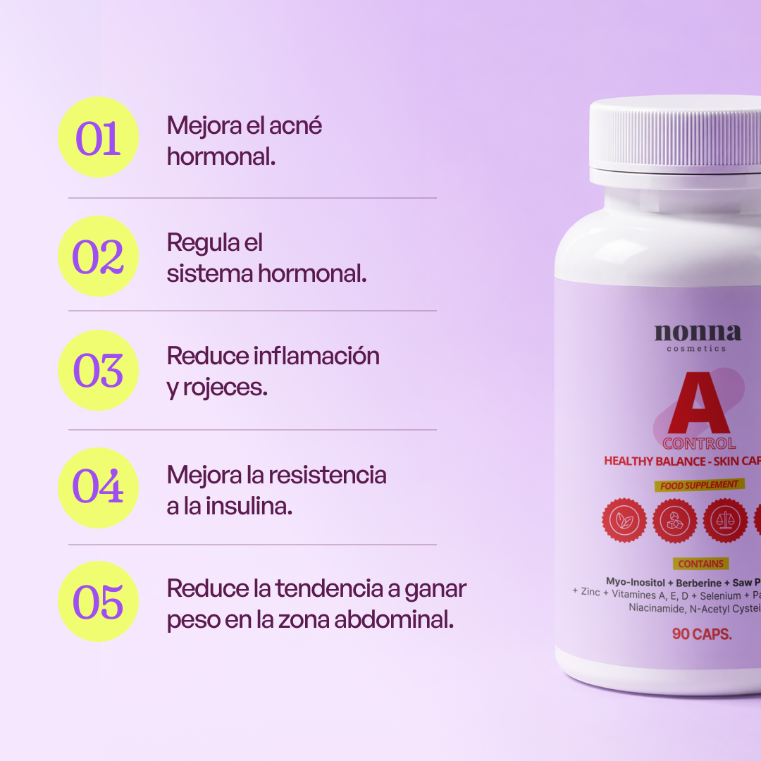 A CONTROL - ACNÉ HORMONAL & RESISTENCIA A LA INSULINA