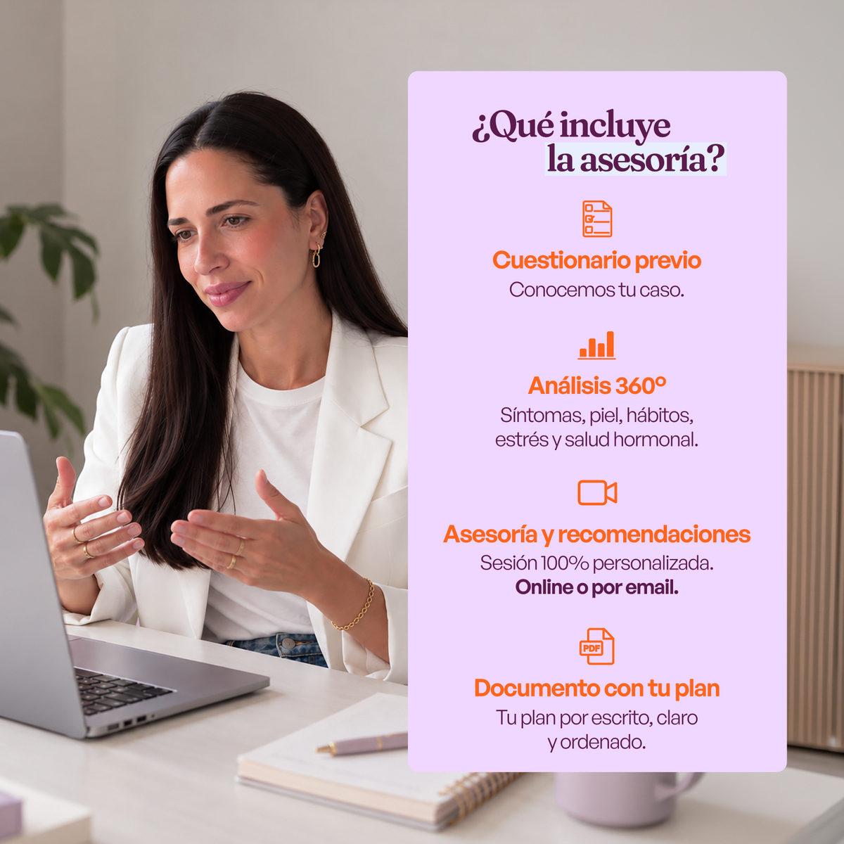 Asesoría personalizada - con Claudia