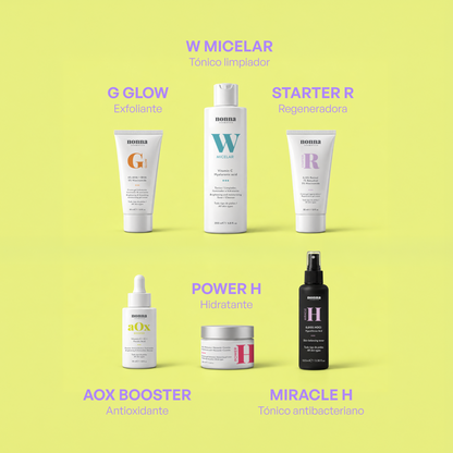 RUTINA FULL ACNÉ - ANTIBACTERIANA + GRANITOS + MARCAS + POROS