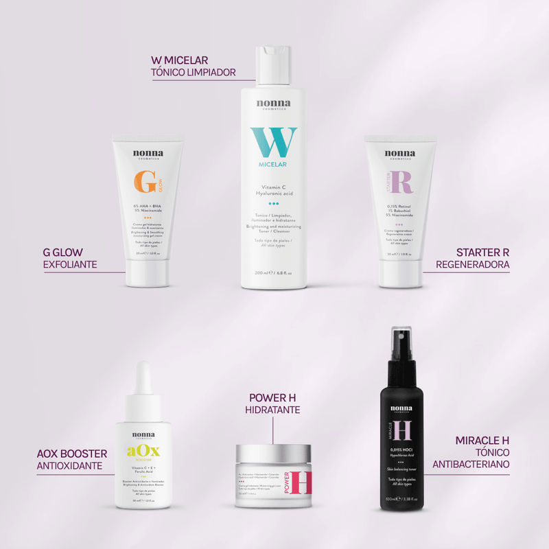 RUTINA FULL ACNÉ - ANTIBACTERIANA + GRANITOS + MARCAS + POROS